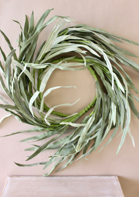 6.5" Serene Shoals Grass Candle Ring