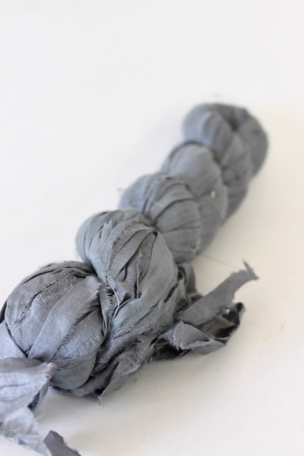 Gray - Recycled Silk Ribbon