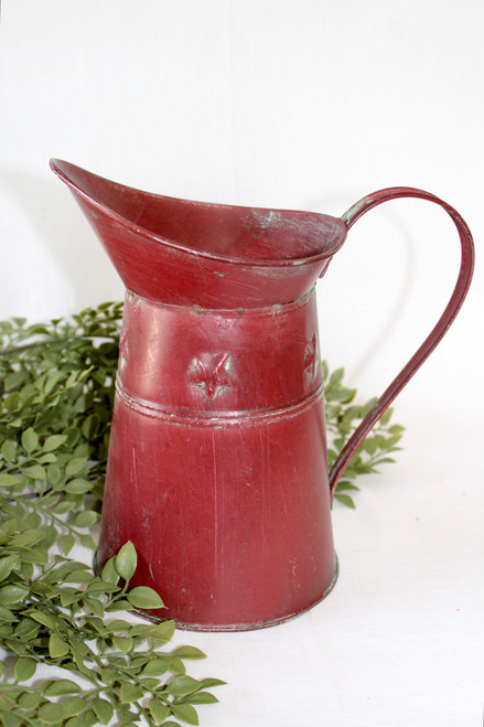 Red Metal Pitcher