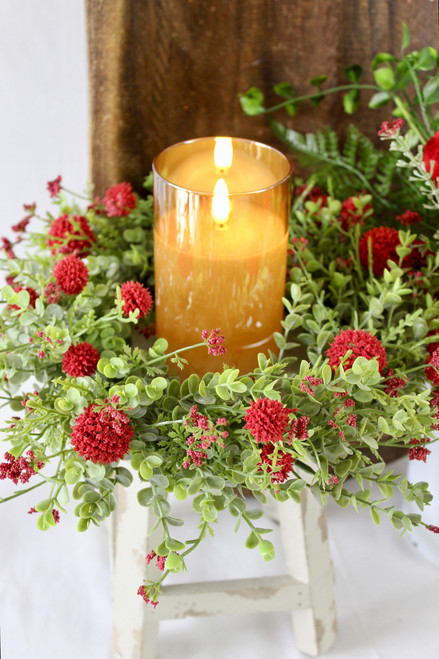 5" Champagne Glass 3D Flame Candle 5" Champagne Glass 3D Flame Candle