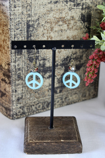 Pretty In Peace Signs Handmade Earrings