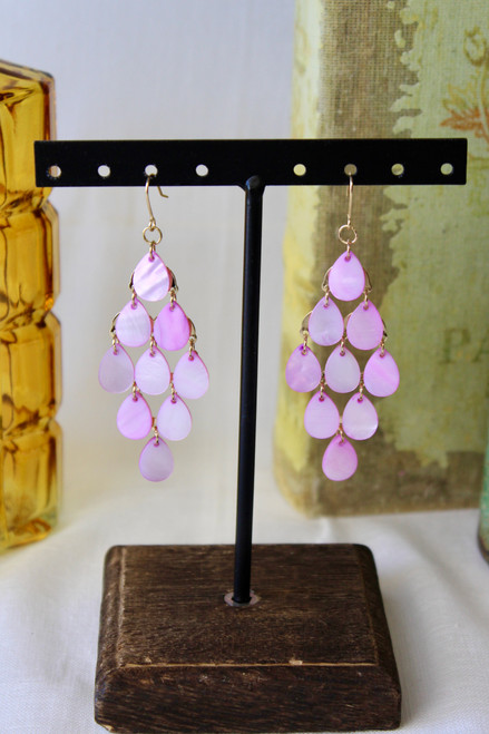 Drops In The Ocean Earrings - Lavender