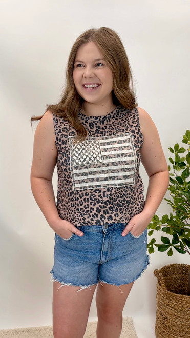 Spots And Stripes Tank Top