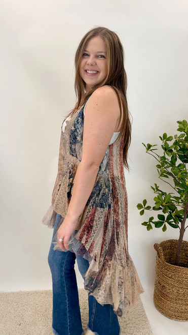 A New Tune Tulle Vest - BLACK - The Shabby Tree