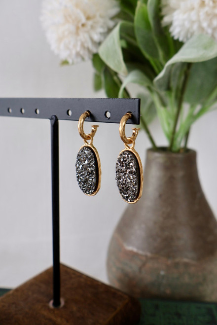 Misted Moon Earrings
