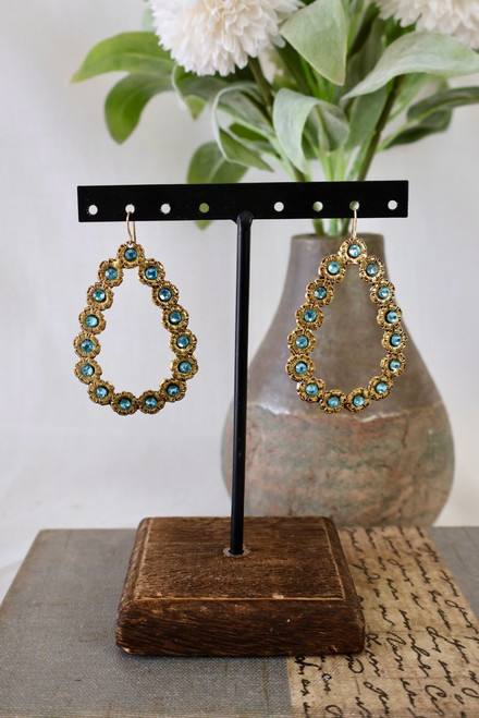 Smile, Sparkle, Shine Earrings - Blue