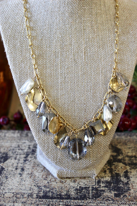 Truly A Treasure Necklace - Gray