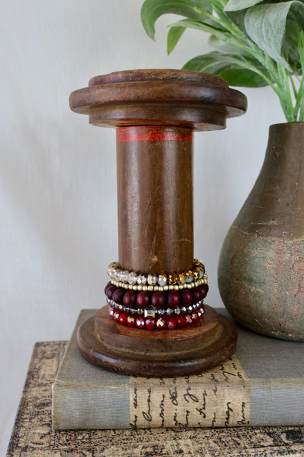 Busy In The City Bracelet Set - Red