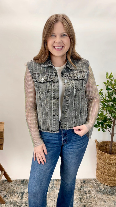 Cover Me In Rhinestones Jacket
