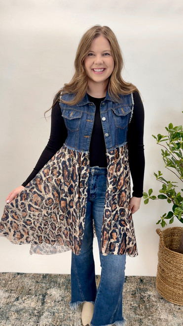 Uniquely You Vest - Leopard