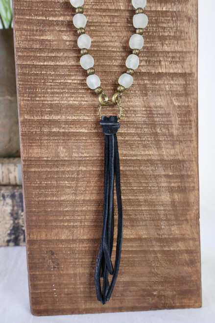 Tassel Time Handmade Necklace - Black Tassel Time Handmade Necklace - Black
