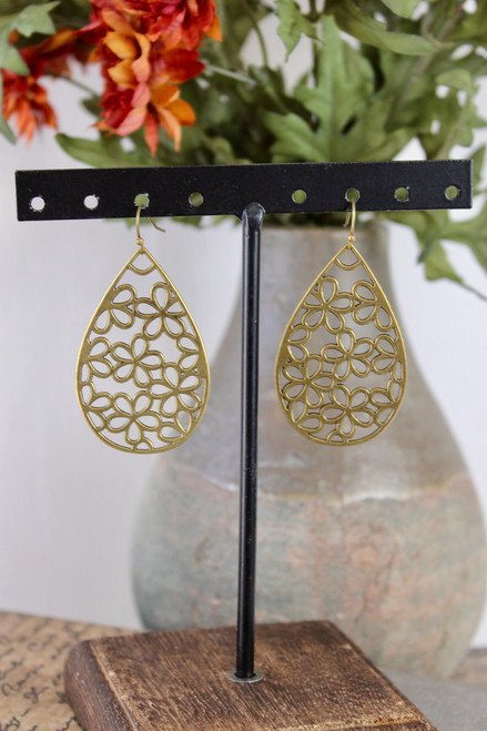 Filled With Flowers Handmade Earrings