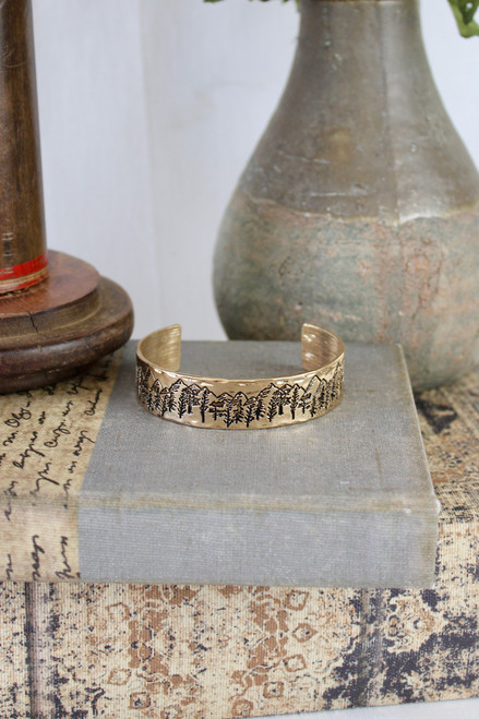 Fir Sure A Keeper Cuff Bracelet - Gold
