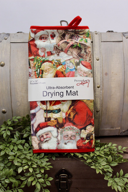 Vintage Santas - Drying Mat