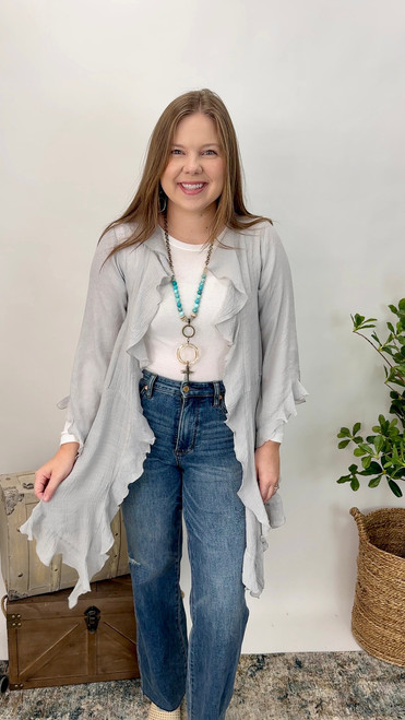 All Is Well Kimono - GRAY