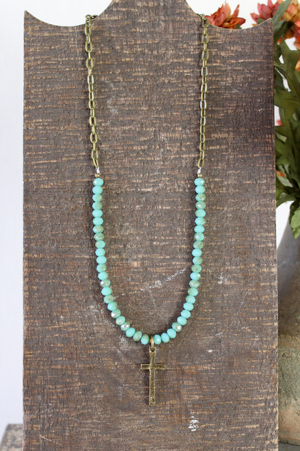 Love Today, Love Tomorrow Handmade Necklace - Turquoise