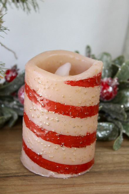 Candy Cane LED Pillar