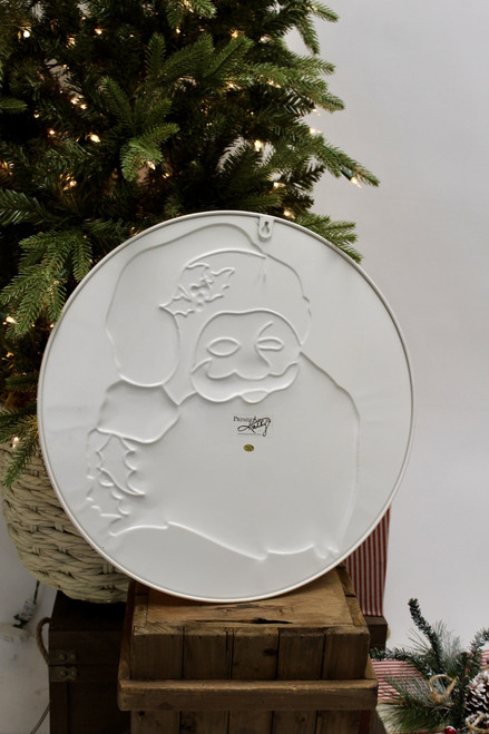 Vintage Metal Santa Wall Decor