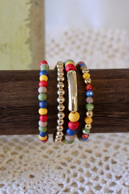 Happy Go Lucky Bracelet Set - Multi