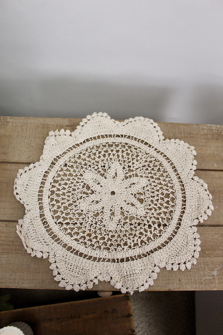 Large cream Doilies - Set Of 3