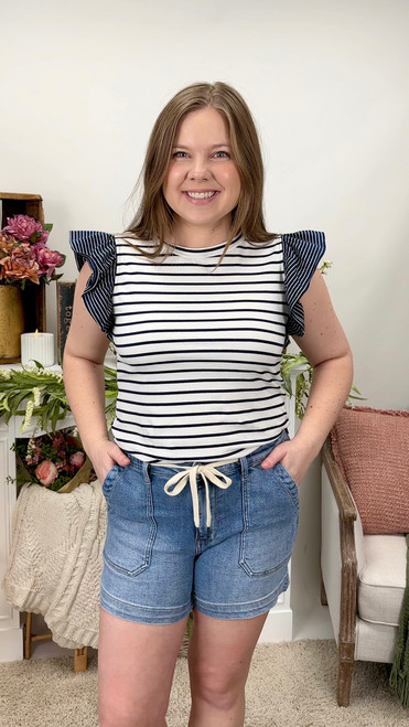 Softly Striped Top