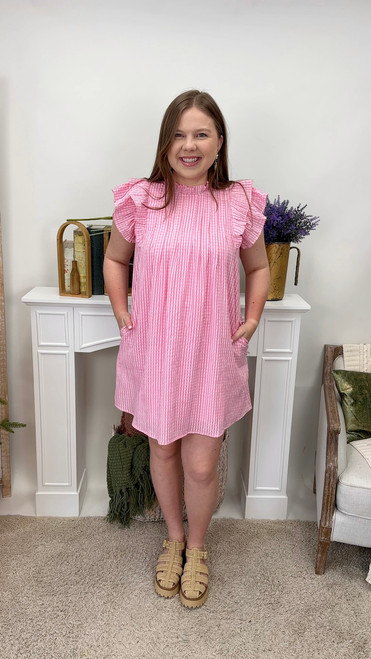 Check It Out Dress - Pink *FINAL SALE*