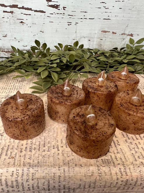 Burnt Ivory LED Tealight (Pkg of 6)