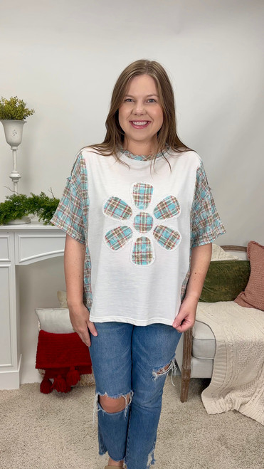 Plaid To The Bone Top