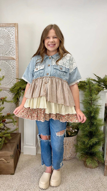 Country Charm Jacket Top