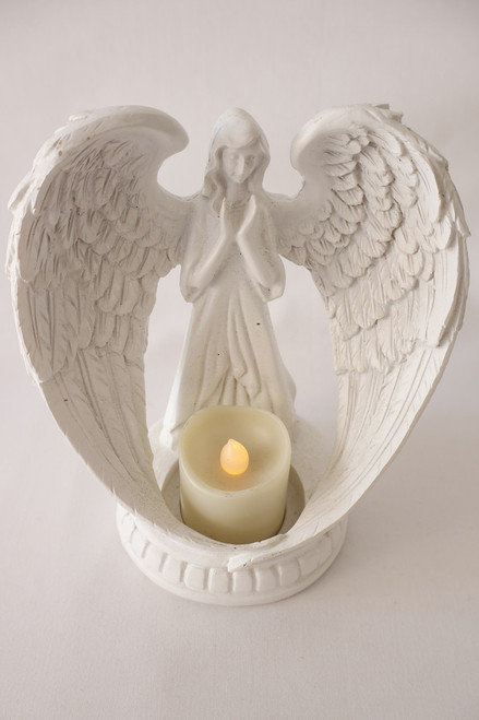 Angel With Large Wings - Tealight Holder
