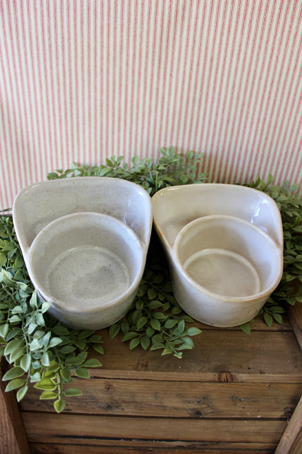 Stoneware Chip And Dip Bowl