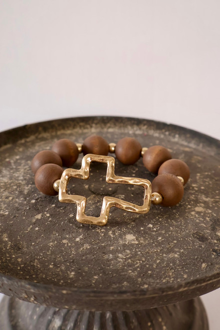 Rooted In Faith Bracelet - Brown
