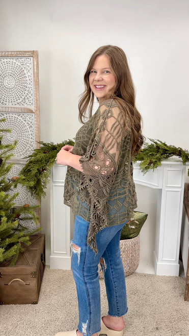 Breath Of Fresh Air Top - Olive