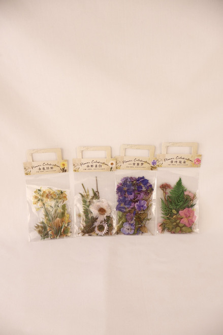 Small Assorted Dry Flower Stickers