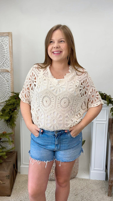 Hooked On Sunshine Crochet Top