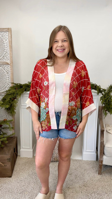 Window Pane Wanderer Kimono