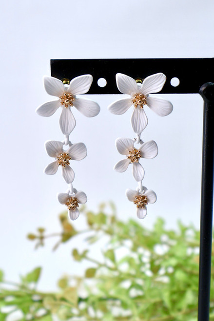 Stop And Stare Earrings - White