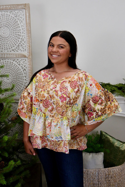 Wildflower Season Ruffle Top