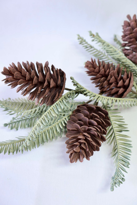 Mossband Greens Pinecone Pick - Set Of 2
