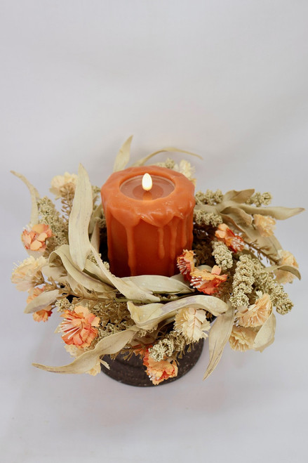 Harvest Carnation Candle Ring