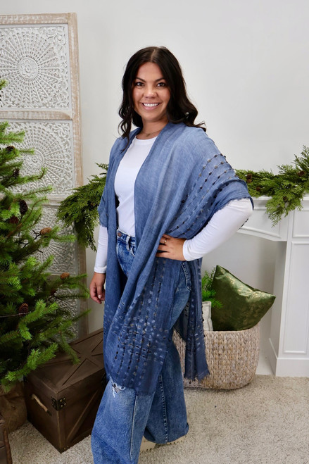Somewhere In The Pines Poncho Top