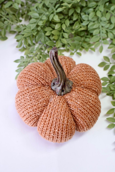 Knit Pumpkin - Burnt Orange