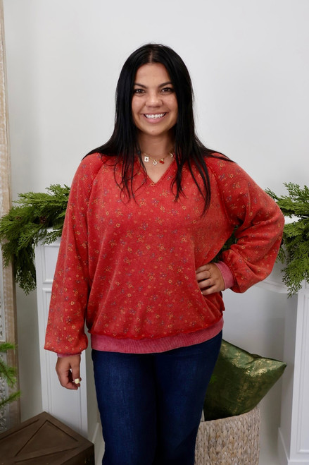 Love You Like Vintage Thermal Top