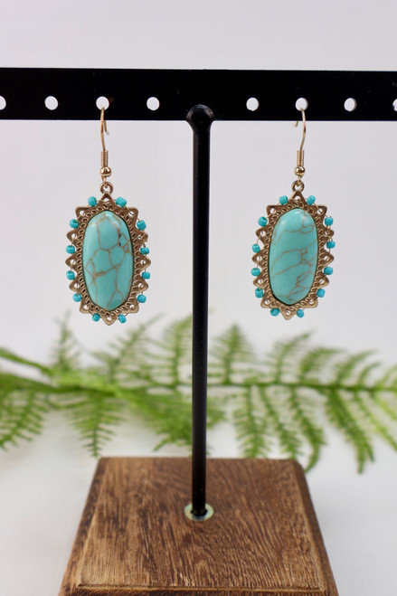 Rock Steady Earrings - Turquoise