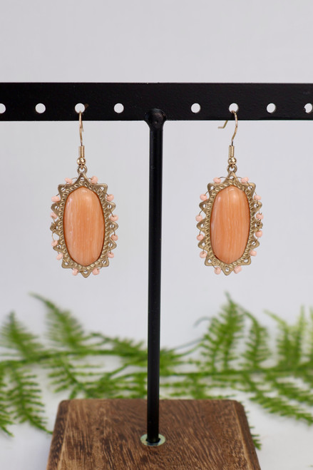 Rock Steady Earrings - Peach