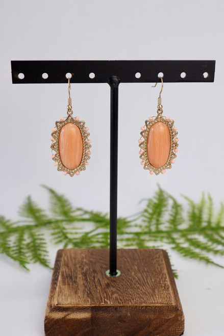 Rock Steady Earrings - Peach