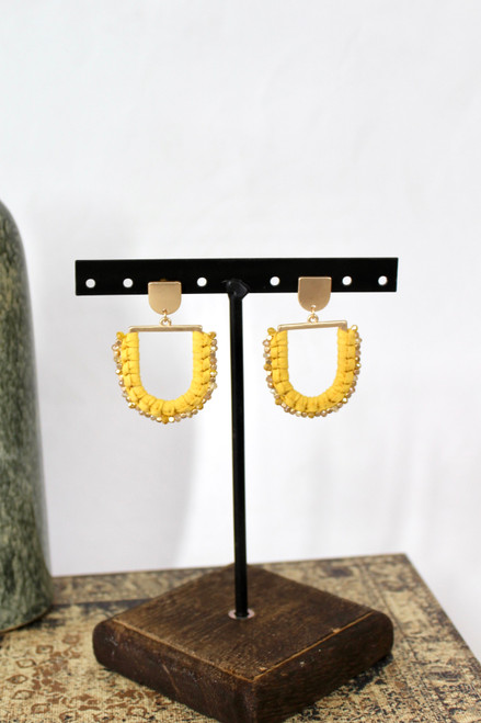 Bold As You Earrings - Yellow