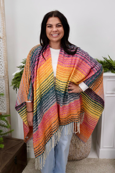 Sunset Carnival Poncho