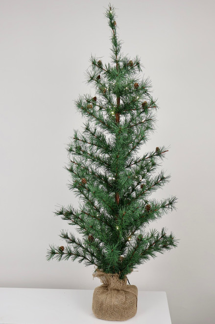 Simple Pine Tree With Lights - 36 Inch Simple Pine Tree With Lights - 36 Inch