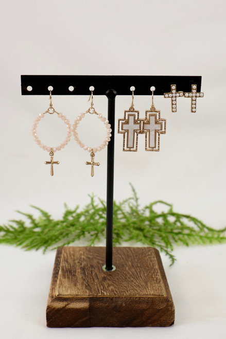 Forever Faithful Earring Set - Neutral